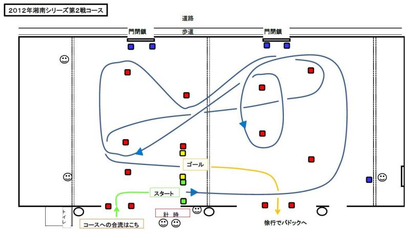 湘南ジムカーナシリーズSr第２戦コース図ＵＰ