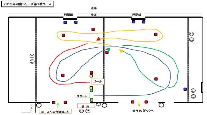湘南ジムカーナシリーズ第１戦コース
